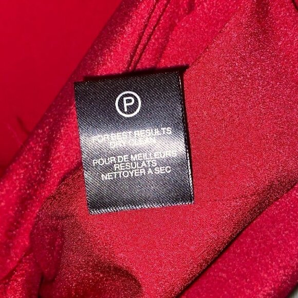 HALSTON Heritage  V-neck Flounce Sleeve Crepe Dress Size 0 - Picture 14 of 17